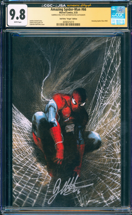 AMAZING SPIDER-MAN #66 CGC 9.8 GABRIELE DELL'OTTO SIGNATURE