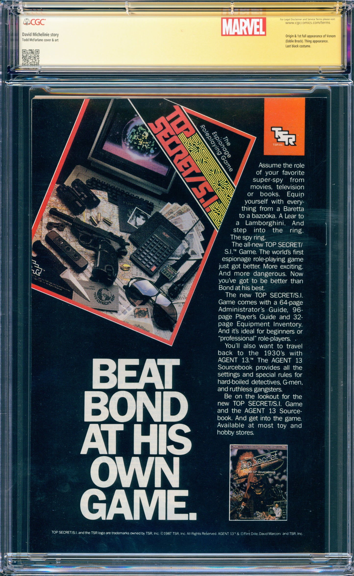 AMAZING SPIDER-MAN #300 CGC 9.6 SIGNED MCFARLANE 1ST VENOM !!