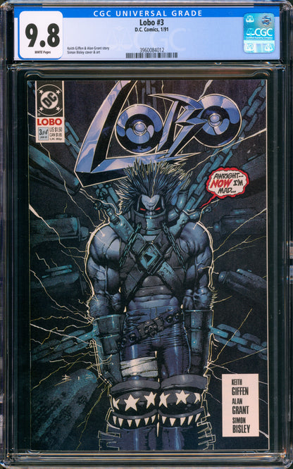 LOBO #3 CGC 9.8 LIMITED SERIES SIMON BISLEY