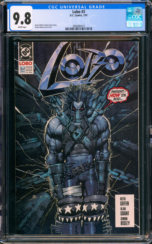 LOBO #3 CGC 9.8 LIMITED SERIES SIMON BISLEY