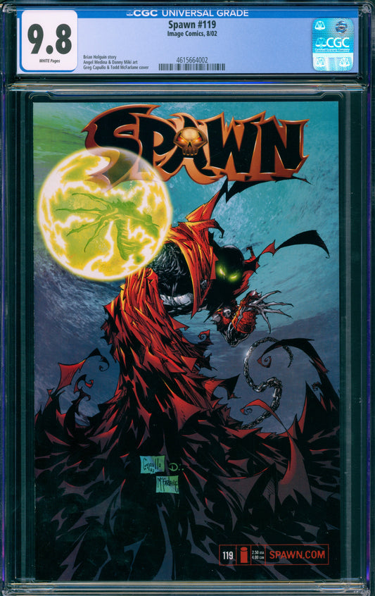 SPAWN #119 CGC 9.8 1ST APP GUNSLINGER