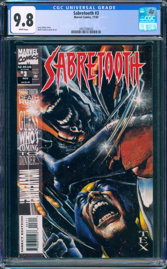 SABRETOOTH #3 CGC 9.8