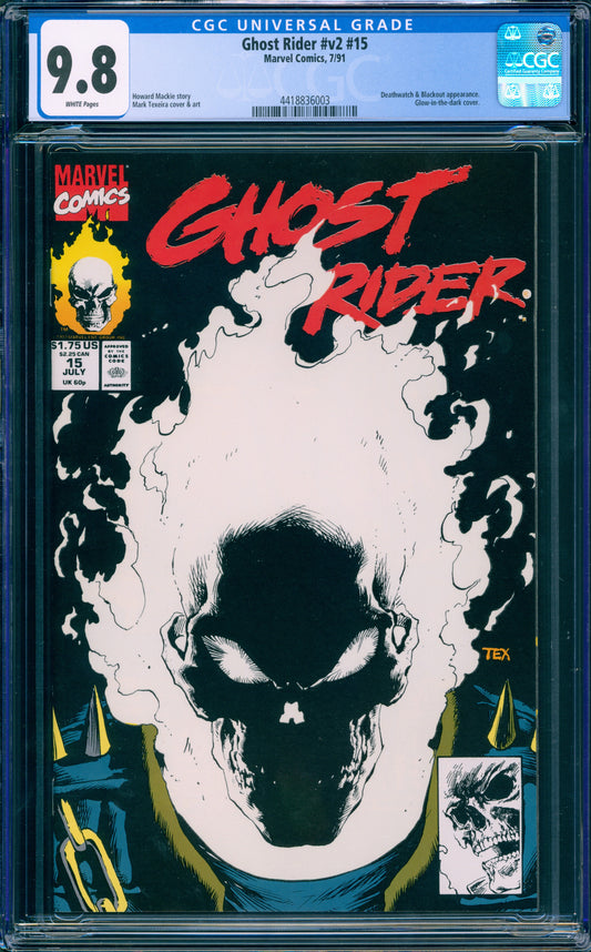 GHOST RIDER #15 CGC 9.8 GLOW IN THE DARK