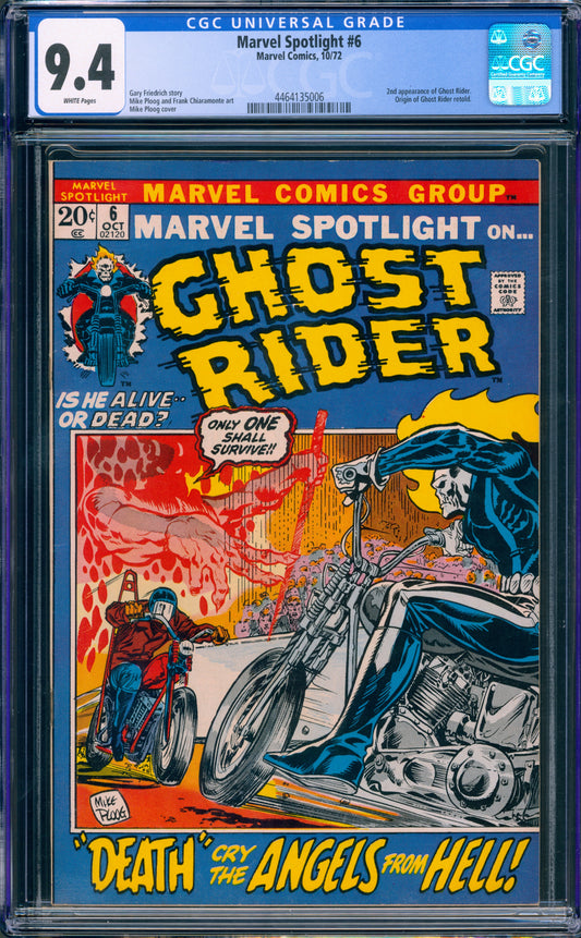 MARVEL SPOTLIGHT #6 CGC 9.4 2ND APP GHOST RIDER