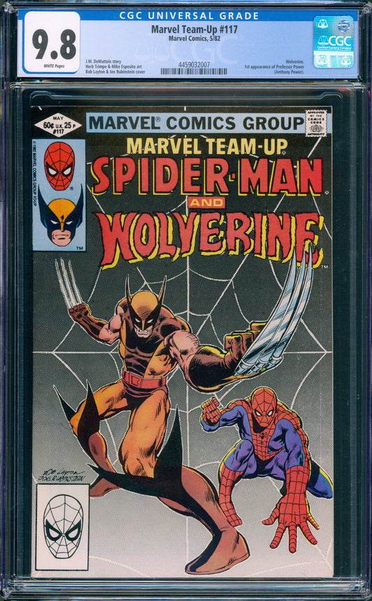 MARVEL TEAM UP #117 CGC 9.8 SPIDER-MAN WOLVERINE