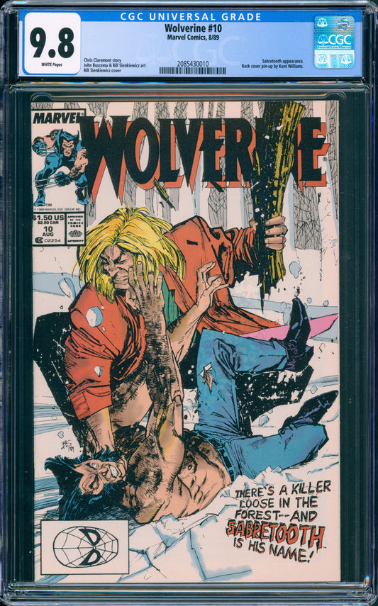 WOLVERINE #10 CGC 9.8 VS SABRETOOTH