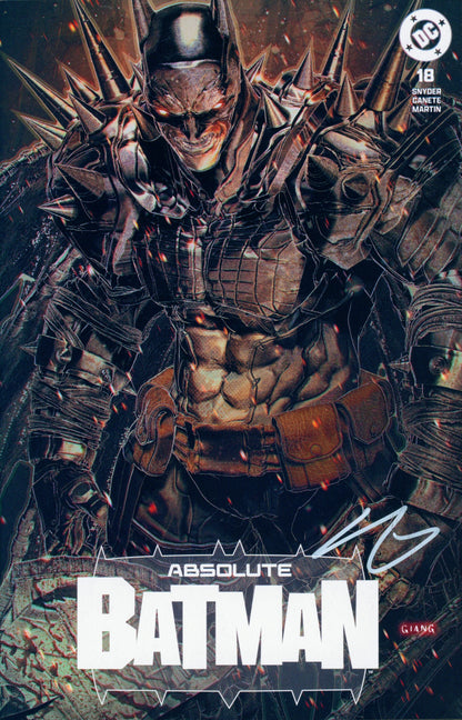 ABSOLUTE BATMAN #18 TRADE SIGNED JOHN GIANG MEGAGON COA