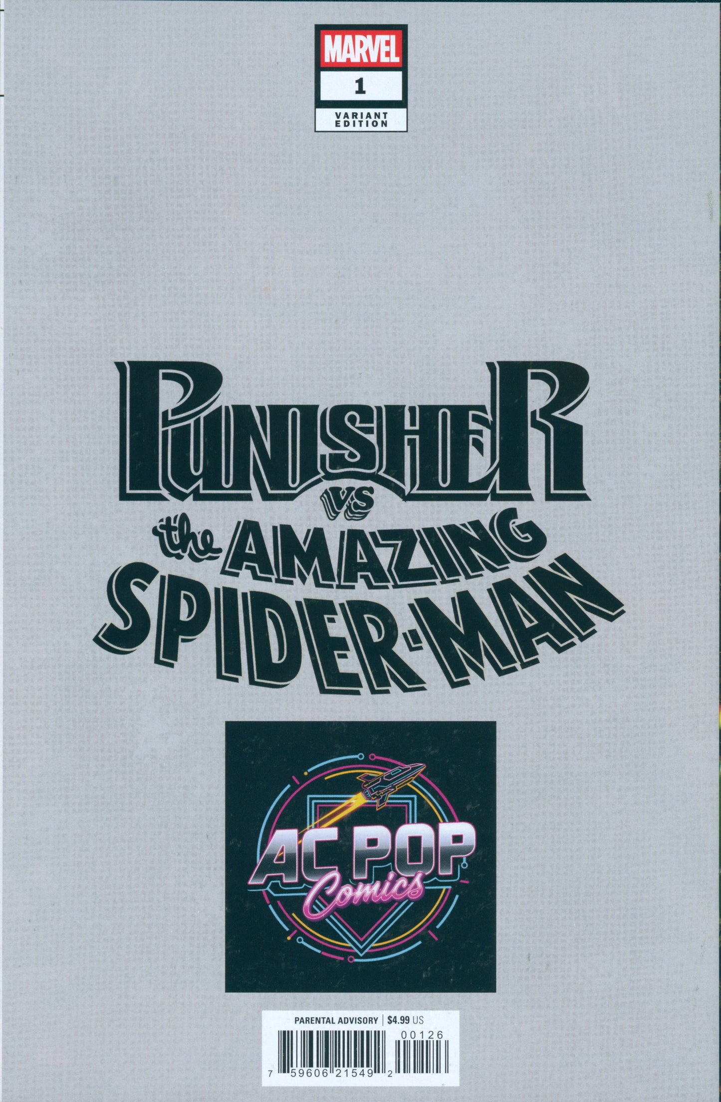 PUNISHER VS SPIDER-MAN #1 VIRGIN **SIGNED** JOHN GIANG SDCC EXCLUSIVE