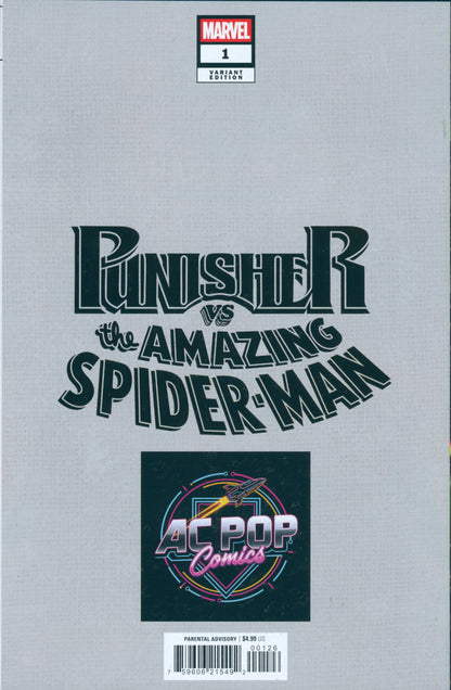 PUNISHER VS SPIDER-MAN #1 VIRGIN **SIGNED** JOHN GIANG SDCC EXCLUSIVE