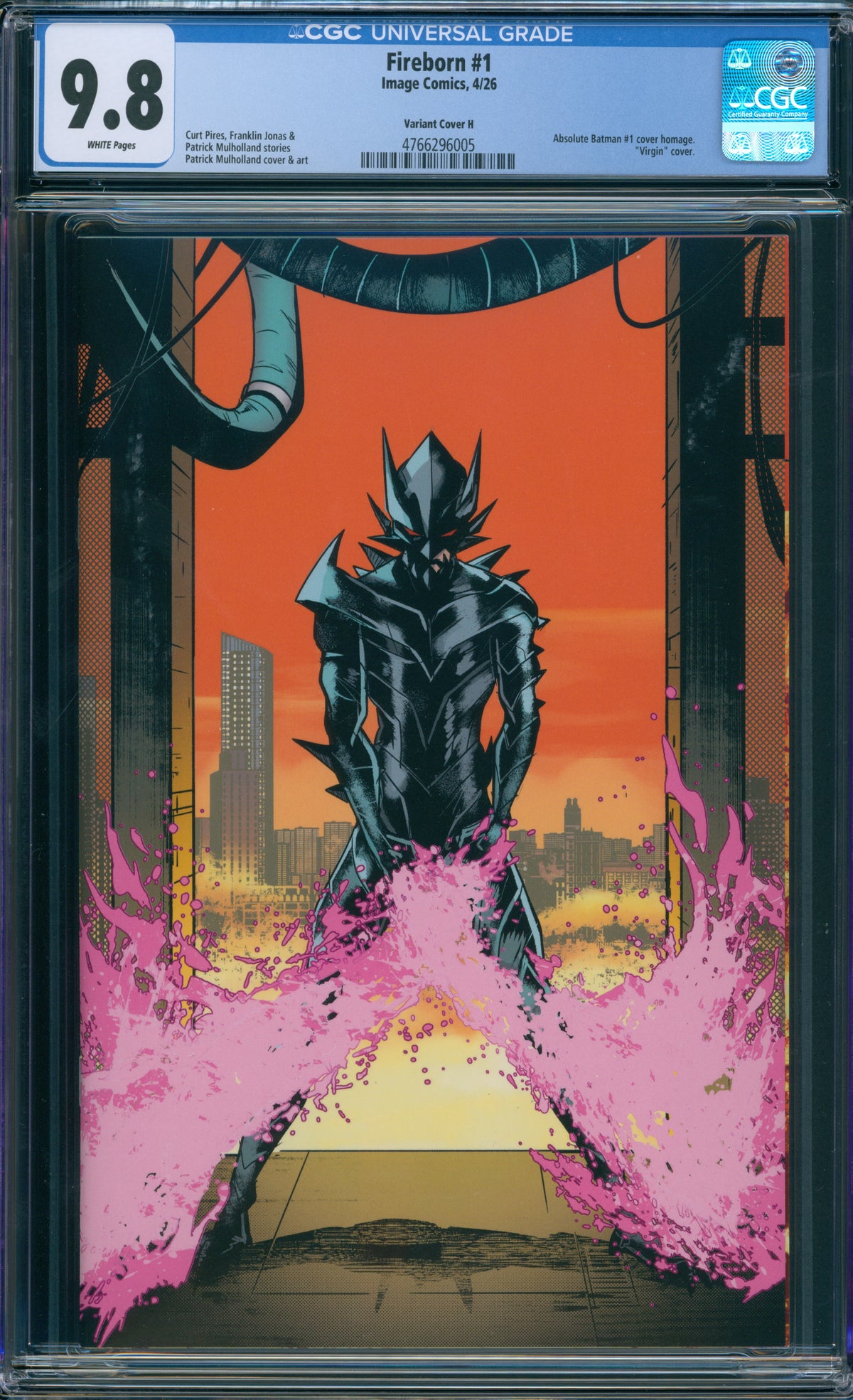 FIREBORN #1 CGC 9.8 1:50 VIRGIN ABSOLUTE BATMAN #1 HOMAGE