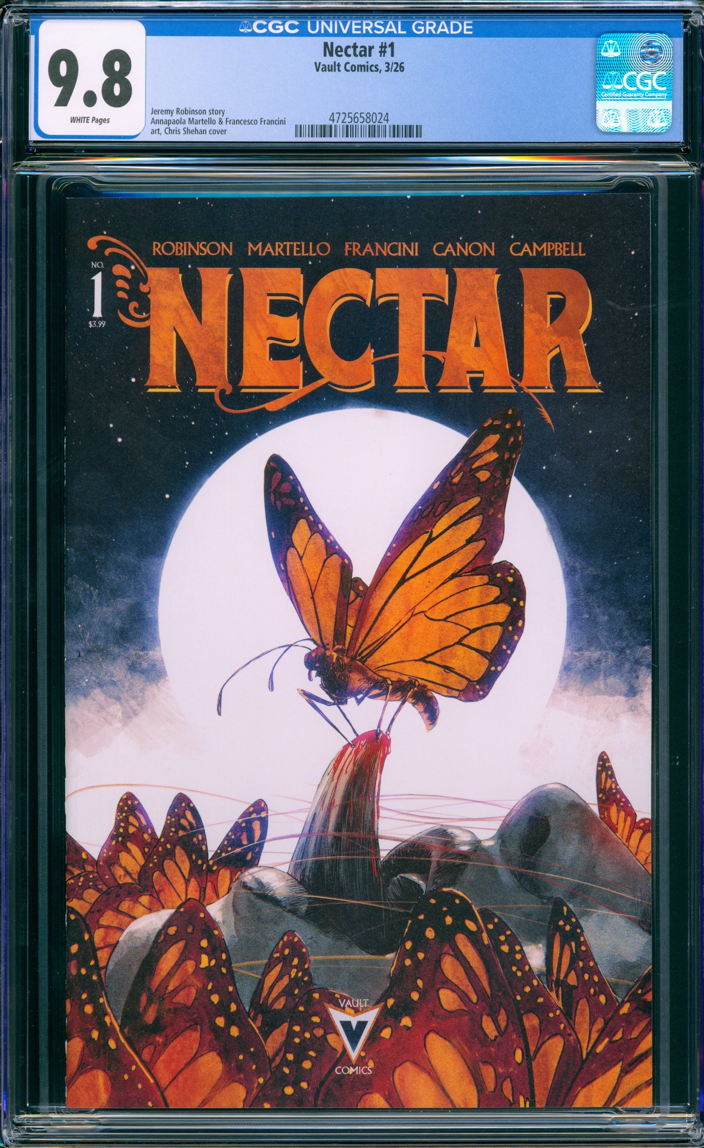 NECTAR #1 CGC 9.8 1ST PRINT CVR A CHRIS SHEHAN