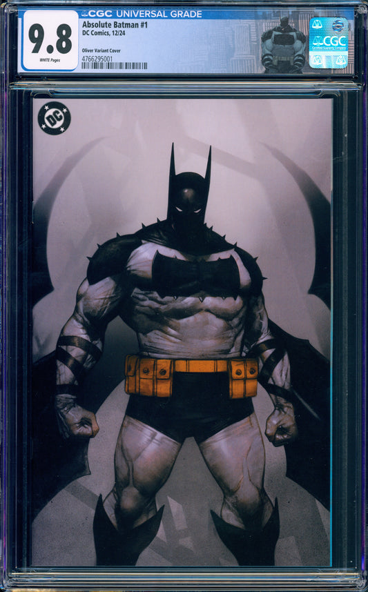 ABSOLUTE BATMAN #1 CGC 9.8 BEN OLIVER MEGACON VARIANT
