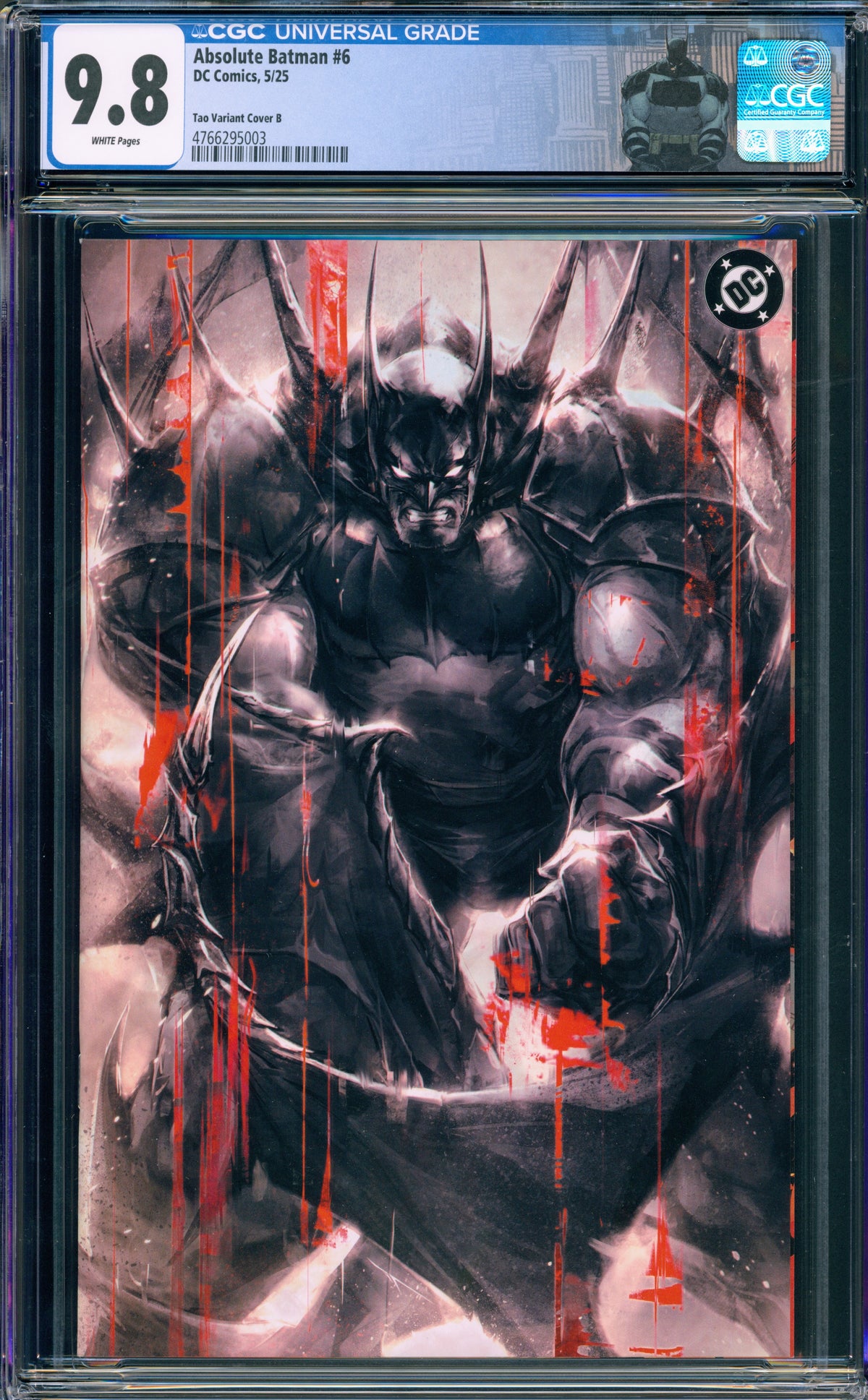 ABSOLUTE BATMAN #1 CGC 9.8 IVAN TAO VIRGIN VARIANT