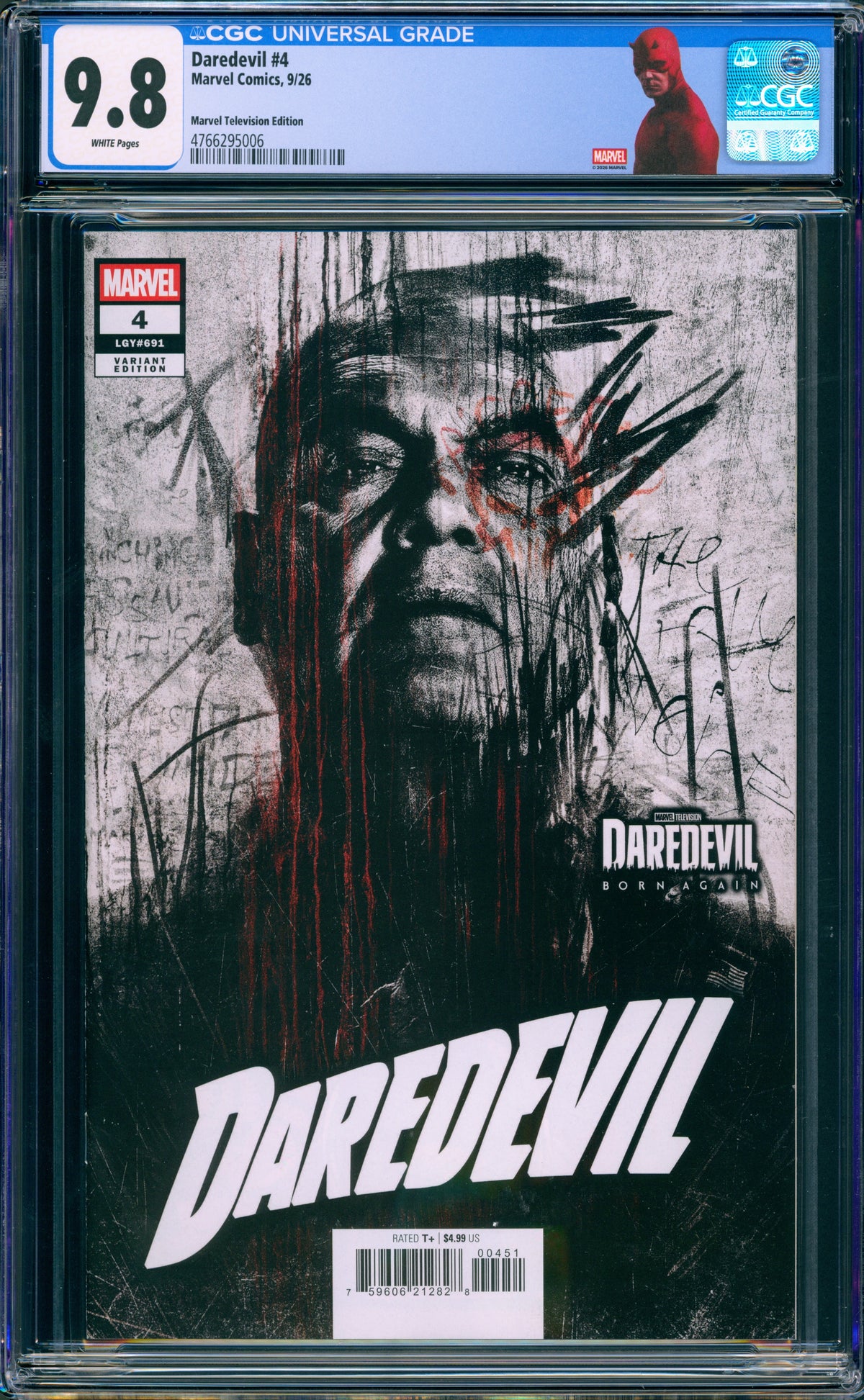 DAREDEVIL #4 CGC 9.8 1ST PRINT VINCENT D'ONOFRIO CUSTOM LABEL