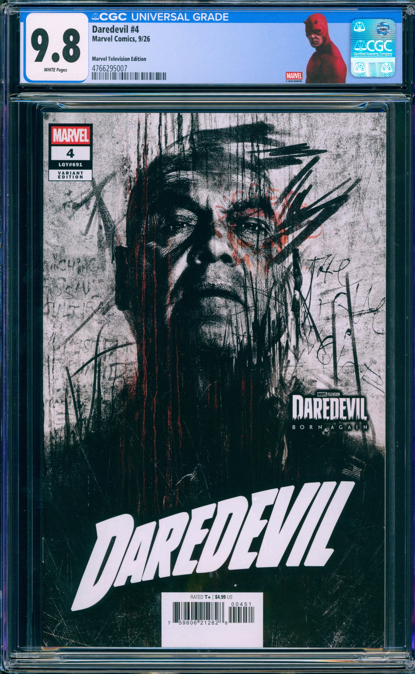 DAREDEVIL #4 CGC 9.8 1ST PRINT VINCENT D'ONOFRIO CUSTOM LABEL