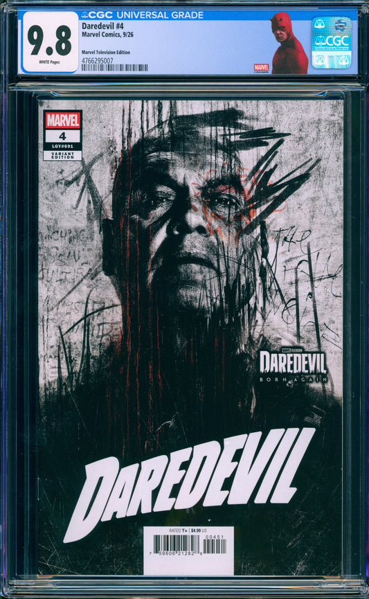 DAREDEVIL #4 CGC 9.8 1ST PRINT VINCENT D'ONOFRIO CUSTOM LABEL