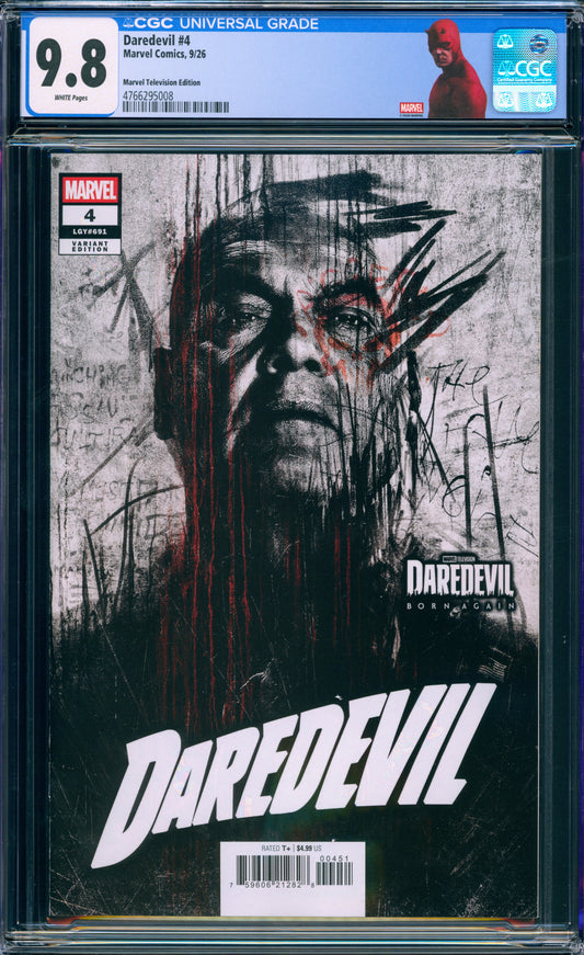 DAREDEVIL #4 CGC 9.8 1ST PRINT VINCENT D'ONOFRIO CUSTOM LABEL