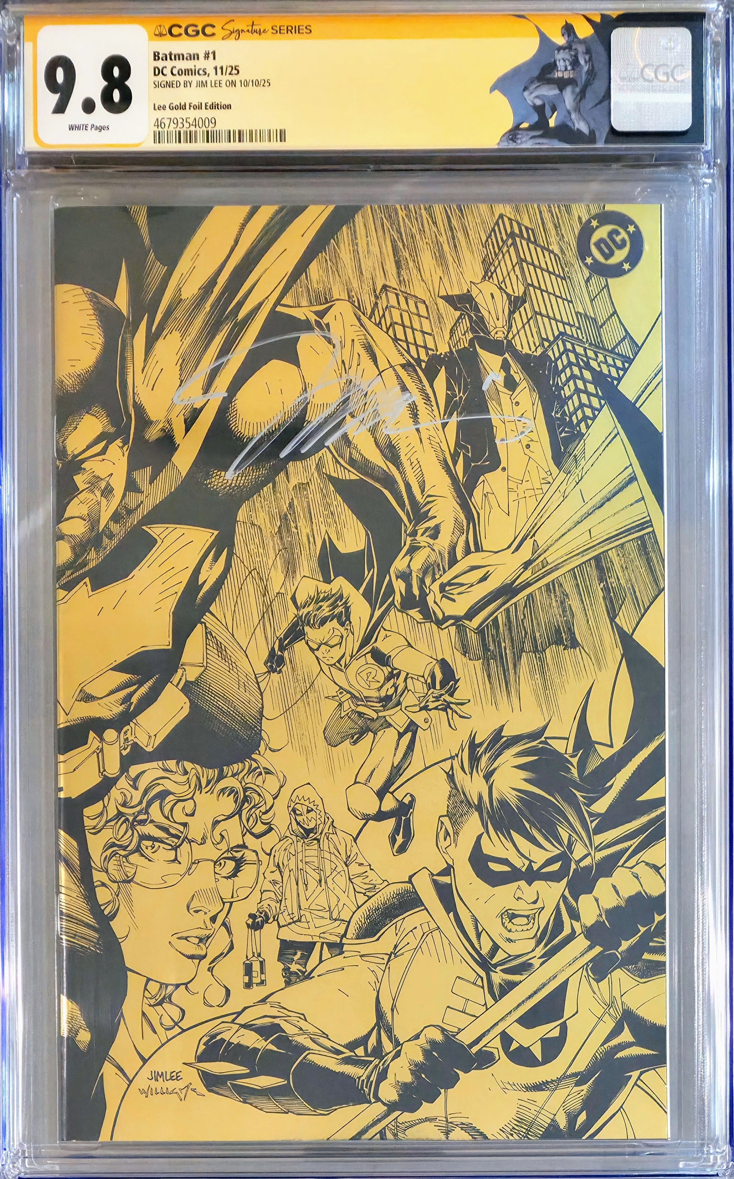 Batman #1 CGC 9.8 - 1:500 - Signed Jim Lee