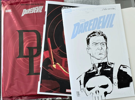 DAREDEVIL #1 - PUNISHER SKETCH COVER - ALEX MALEEV - TRUE BELIEVERS BLIND BAG