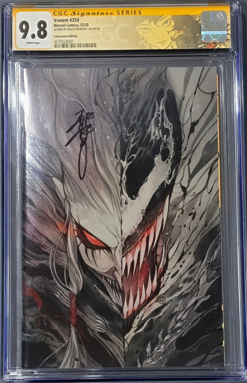 VENOM #250 CGC 9.8 FOIL SIGNED PEACH MOMOKO NYCC LTD 1500