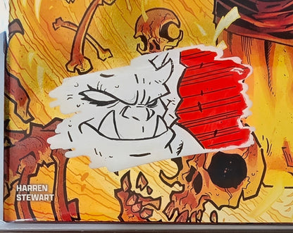 DEMON #1 FOIL🔥SPLASH COLOR REMARKED & SIGNED🔥RYAN G. BROWNE