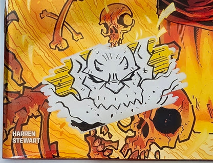 DEMON #1 FOIL🔥SPLASH COLOR REMARKED & SIGNED🔥RYAN G. BROWNE