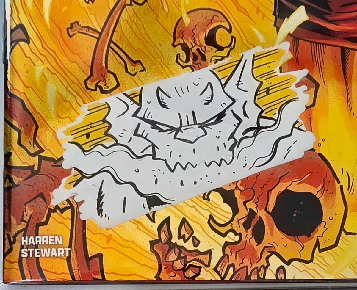 DEMON #1 FOIL🔥SPLASH COLOR REMARKED & SIGNED🔥RYAN G. BROWNE