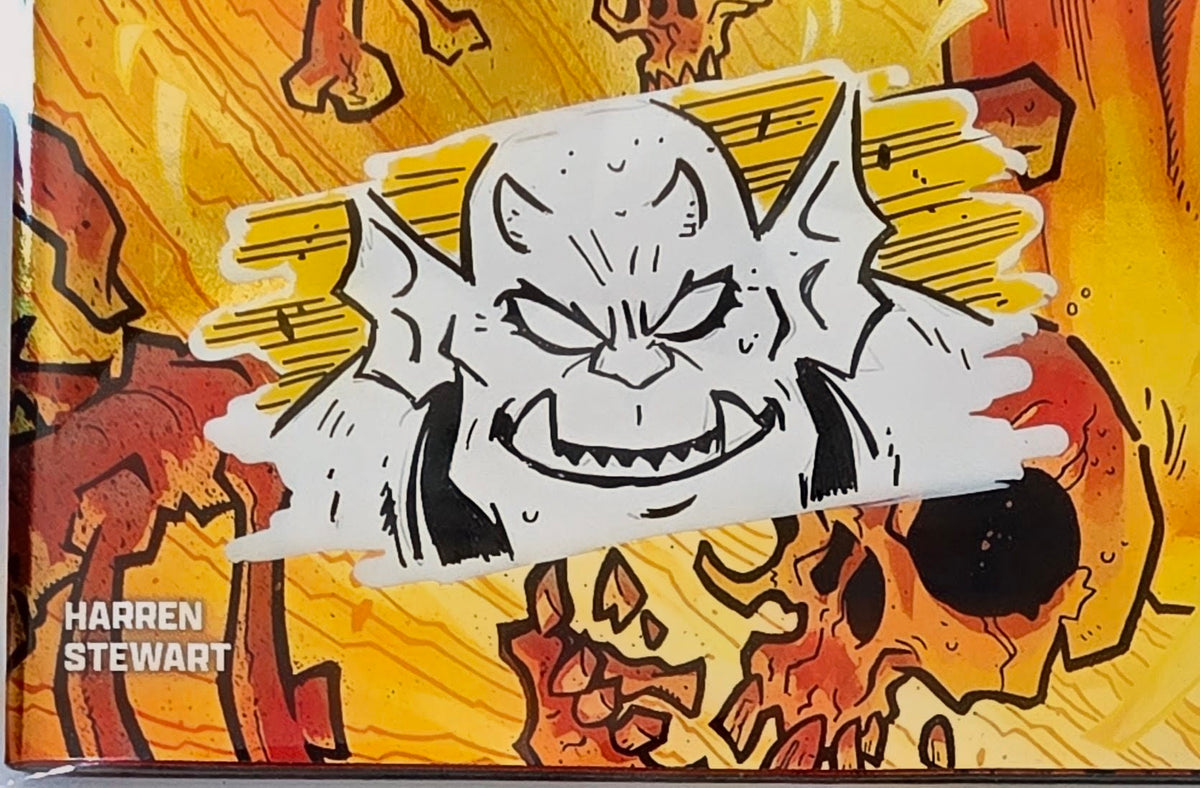 DEMON #1 FOIL🔥SPLASH COLOR REMARKED & SIGNED🔥RYAN G. BROWNE