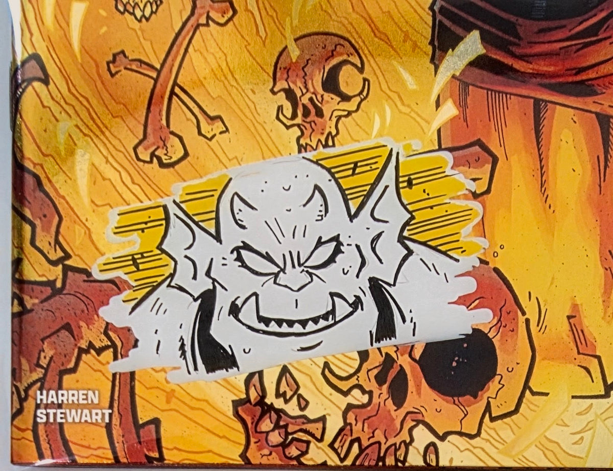 DEMON #1 FOIL🔥SPLASH COLOR REMARKED & SIGNED🔥RYAN G. BROWNE