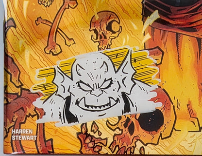 DEMON #1 FOIL🔥SPLASH COLOR REMARKED & SIGNED🔥RYAN G. BROWNE