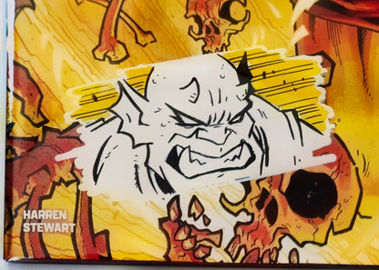 DEMON #1 FOIL🔥SPLASH COLOR REMARKED & SIGNED🔥RYAN G. BROWNE