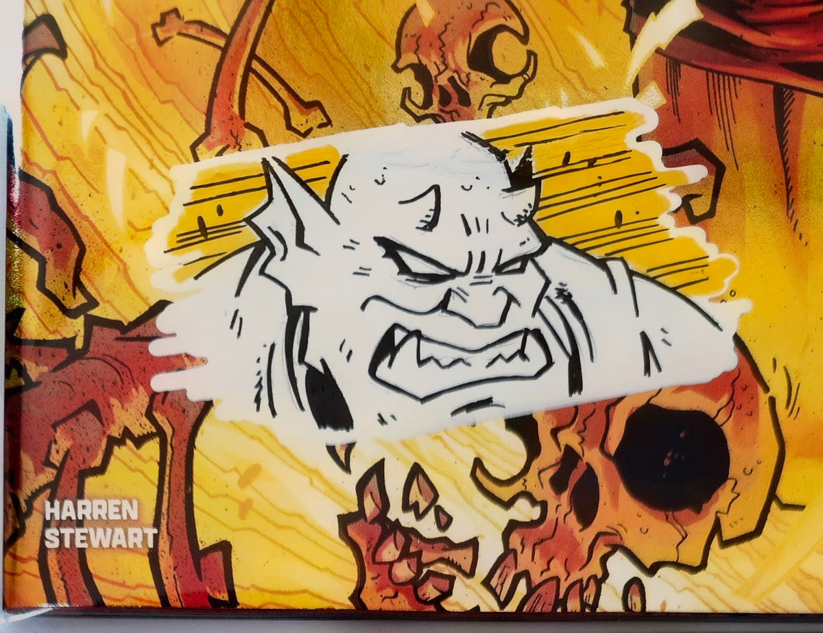 DEMON #1 FOIL🔥SPLASH COLOR REMARKED & SIGNED🔥RYAN G. BROWNE