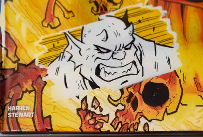 DEMON #1 FOIL🔥SPLASH COLOR REMARKED & SIGNED🔥RYAN G. BROWNE