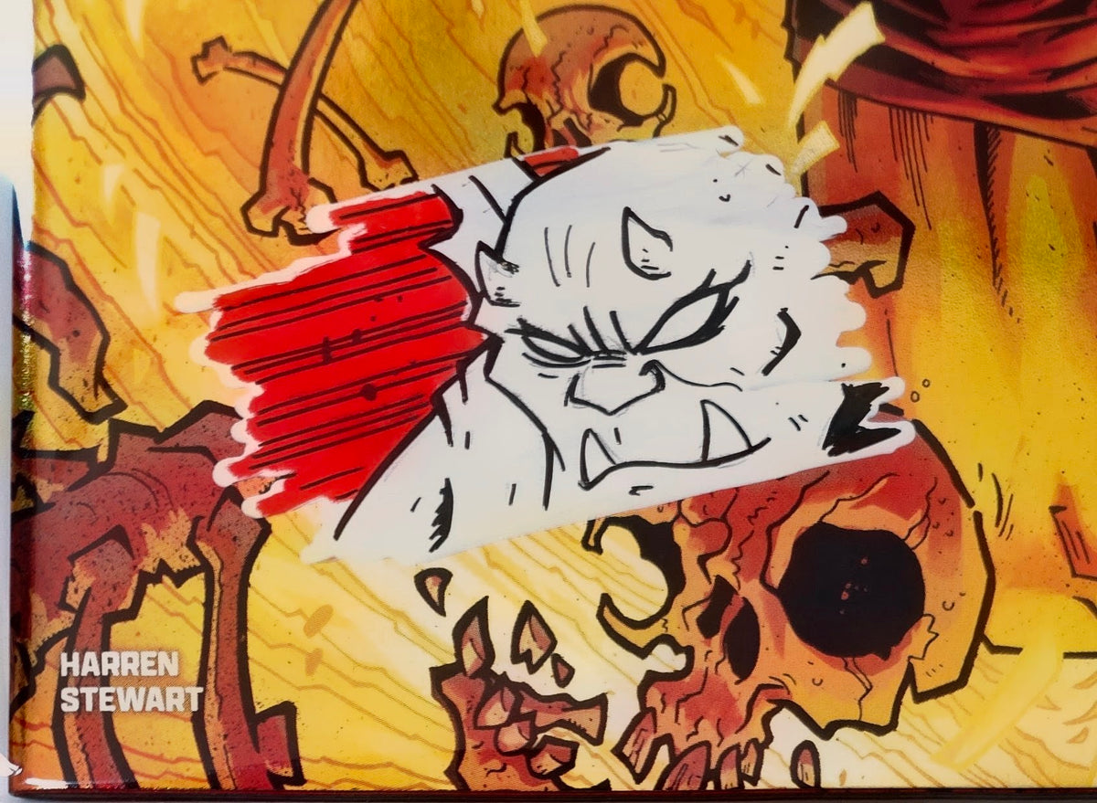 DEMON #1 FOIL🔥SPLASH COLOR REMARKED & SIGNED🔥RYAN G. BROWNE