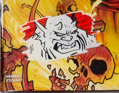 DEMON #1 FOIL🔥SPLASH COLOR REMARKED & SIGNED🔥RYAN G. BROWNE