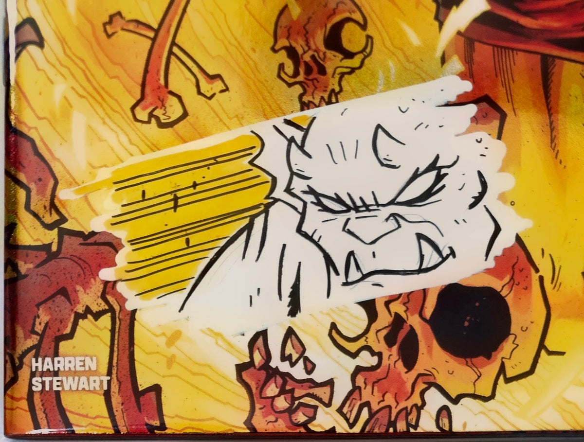 DEMON #1 FOIL🔥SPLASH COLOR REMARKED & SIGNED🔥RYAN G. BROWNE