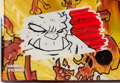 DEMON #1 FOIL🔥SPLASH COLOR REMARKED & SIGNED🔥RYAN G. BROWNE
