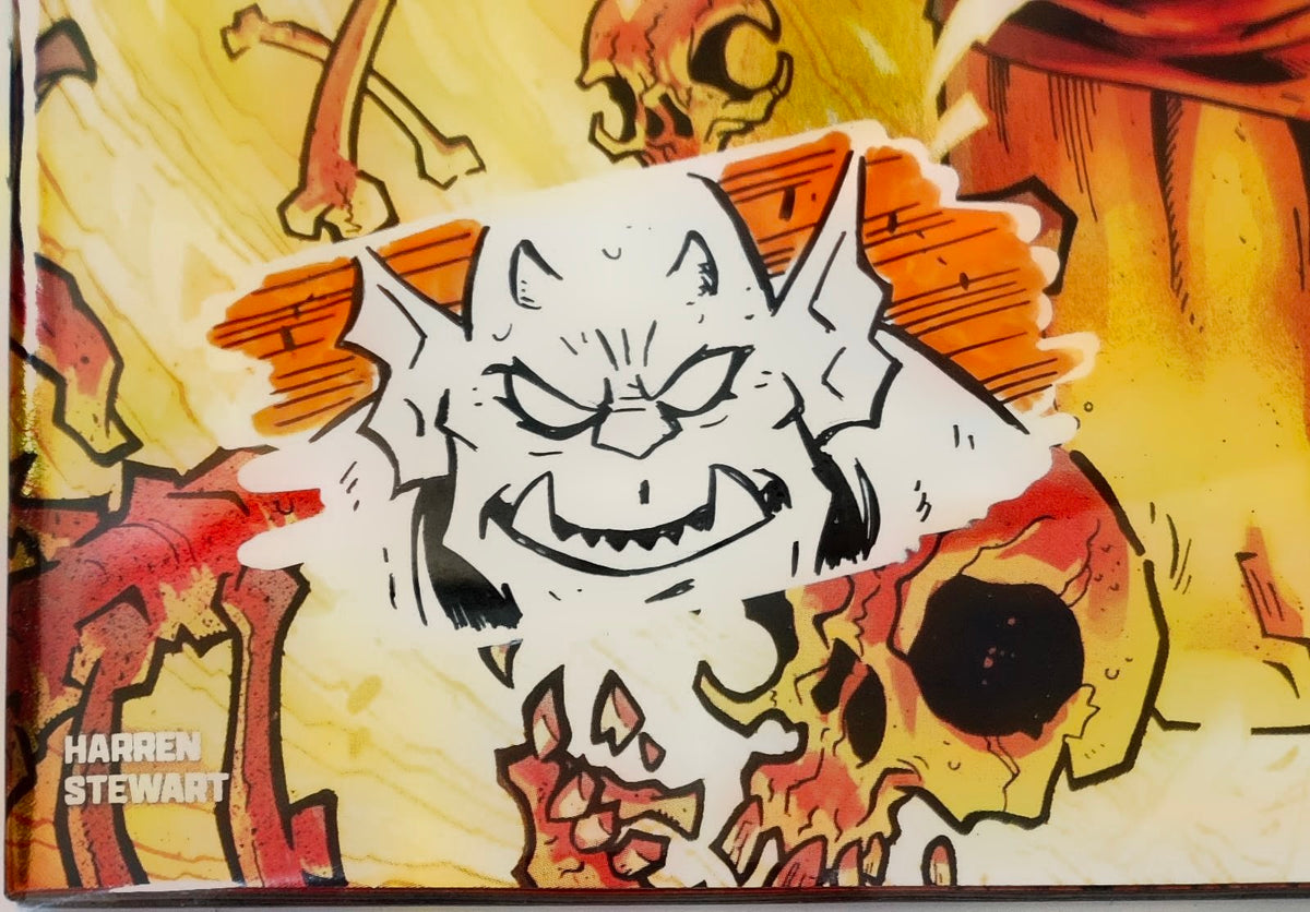 DEMON #1 FOIL🔥SPLASH COLOR REMARKED & SIGNED🔥RYAN G. BROWNE