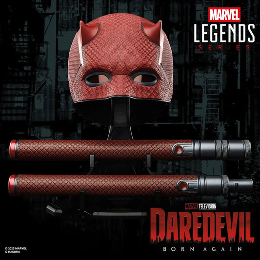 LAST ONE! DAREDEVIL BORN AGAIN MASK & BILLY CLUB PROP REPLICA