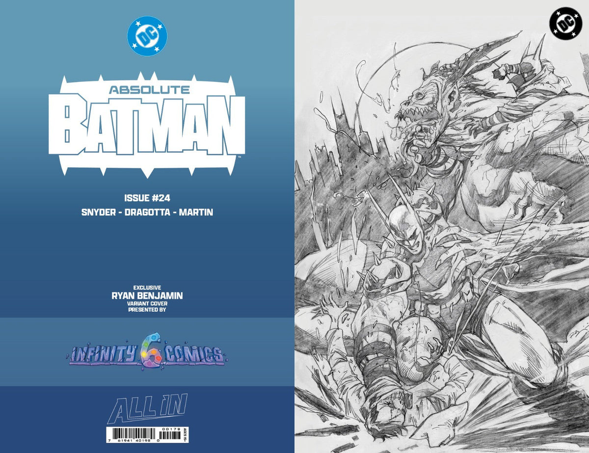 ABSOLUTE BATMAN #24 RYAN BENJAMIN NYCC FOIL & VIRGIN EXCLUSIVE+ FREE CVR A