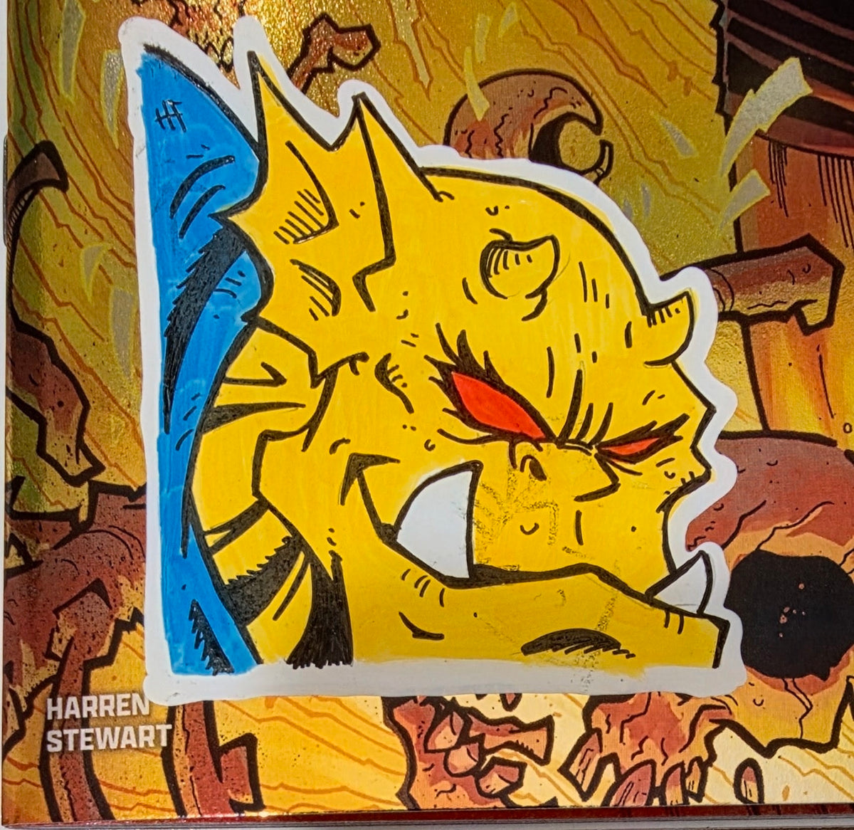 DEMON #1 FOIL🔥FULL COLOR REMARKED & SIGNED🔥RYAN G. BROWNE