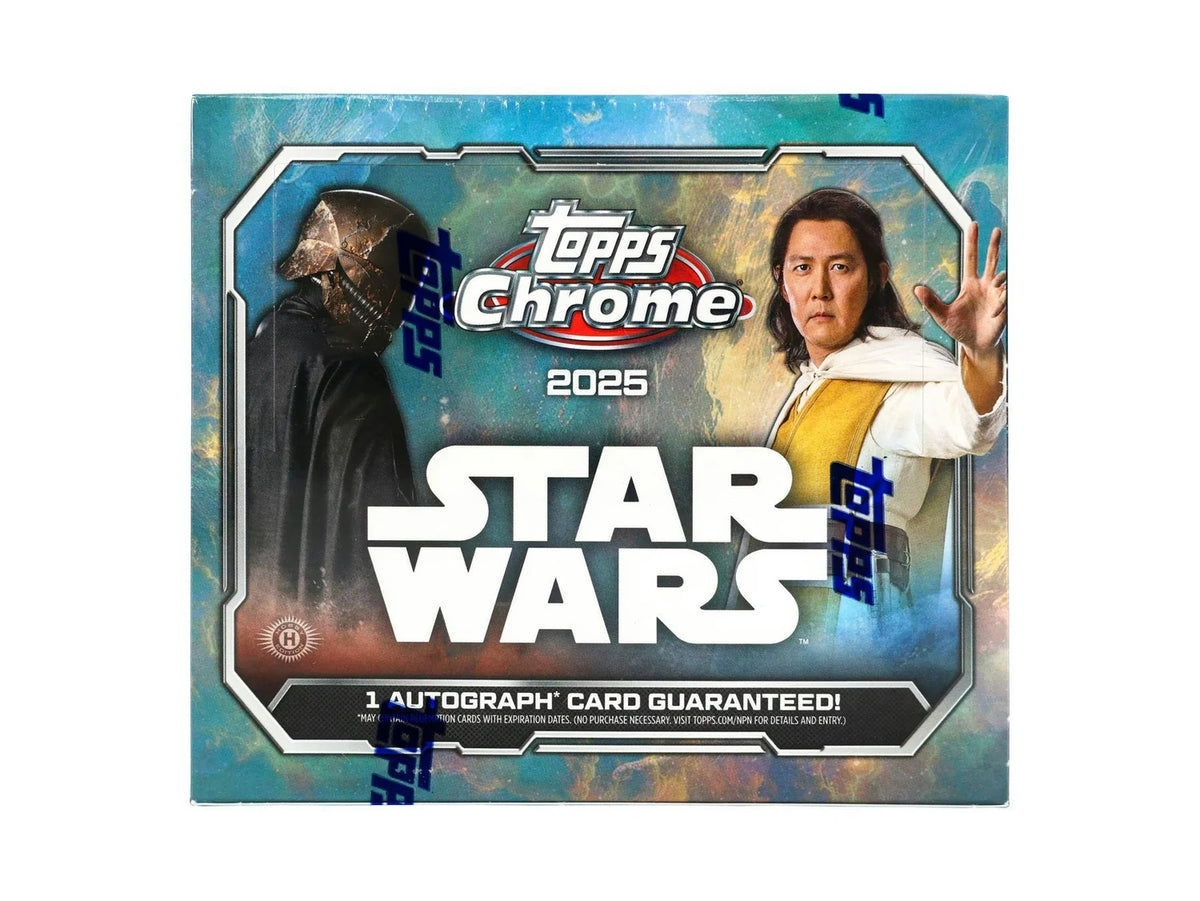 STAR WARS CHROME HOBBY BOX - TOPPS 2025 - 10 PACKS PER BOX