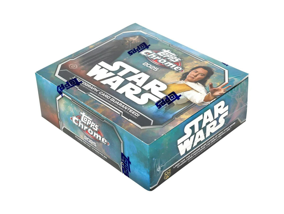 STAR WARS CHROME HOBBY BOX - TOPPS 2025 - 10 PACKS PER BOX