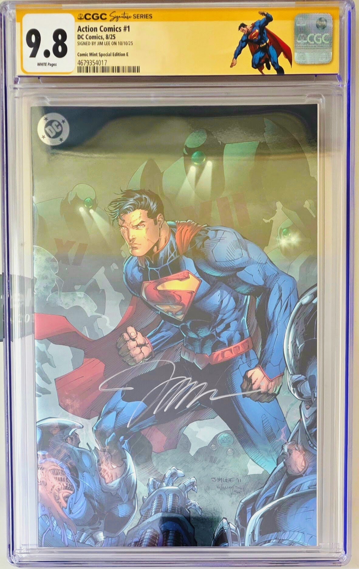 Action Comics #1 CGC 9.8 - Signed Jim Lee