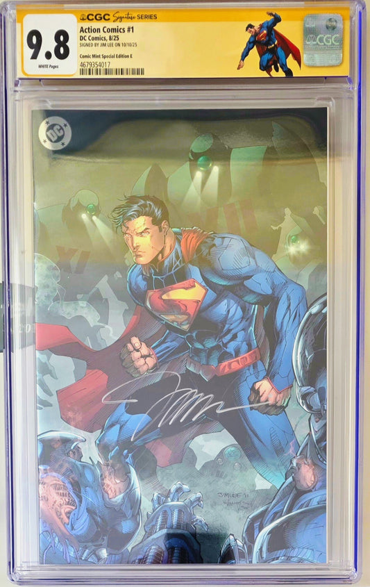 Action Comics #1 CGC 9.8 - Signed Jim Lee