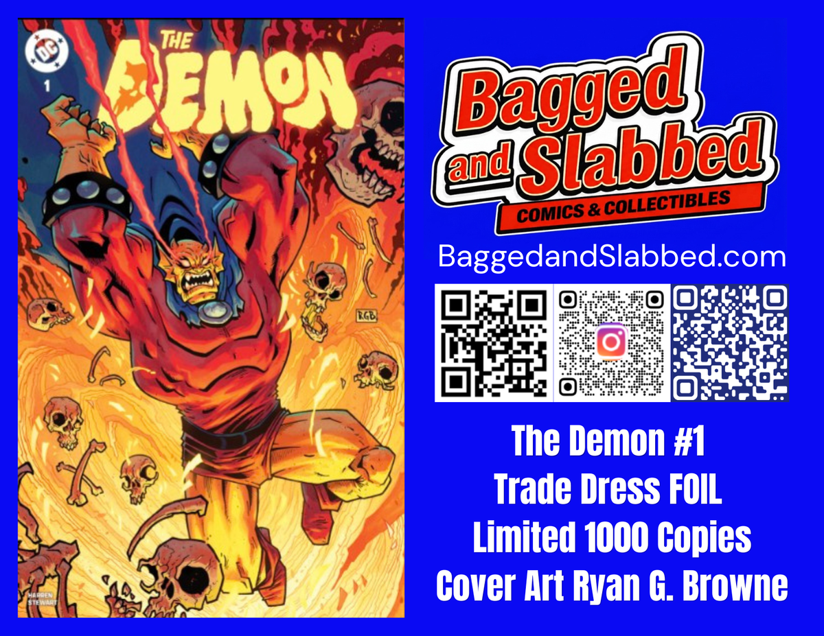 DEMON #1 FOIL🔥SPLASH COLOR REMARKED & SIGNED🔥RYAN G. BROWNE