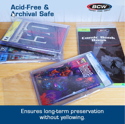 BCW Resealable Bags for CGC Graded Comics - 9 X 14 or PSA