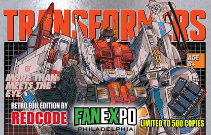 TRANSFORMERS #31 REDCODE FANEXPO PHILLY RETRO FOIL LTD 500 COA