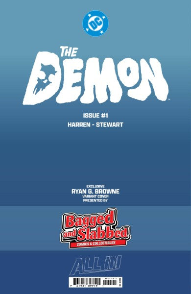 DEMON #1 FOIL🔥SPLASH COLOR REMARKED & SIGNED🔥RYAN G. BROWNE