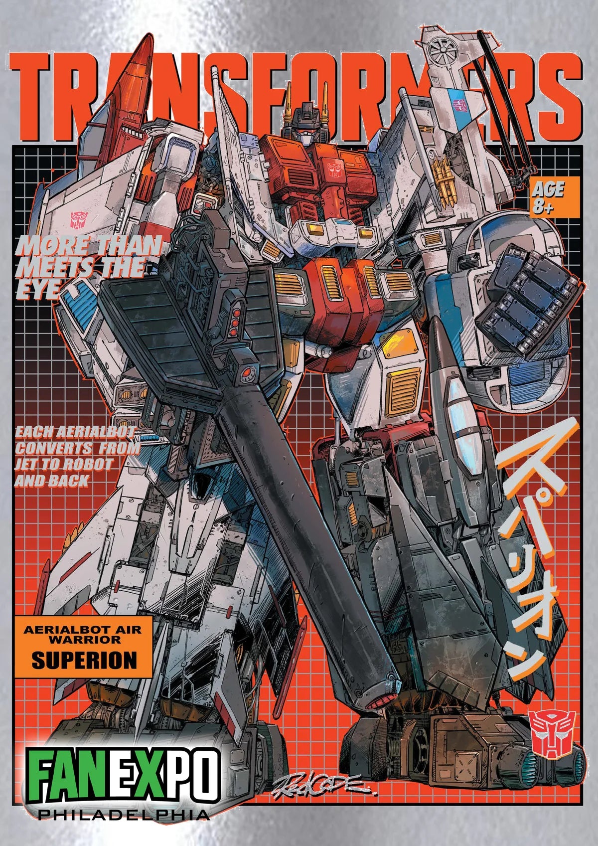 TRANSFORMERS #31 REDCODE FANEXPO PHILLY RETRO FOIL LTD 500 COA